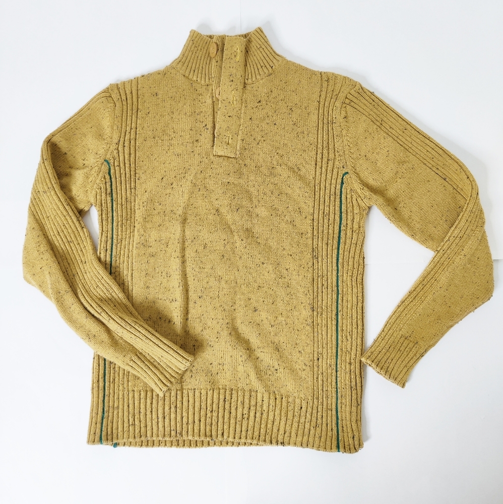 100% cotton mens mustard yellow sweater
